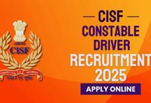 Cisf constable driver recruitment 2025