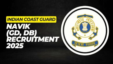 Indian coast guard sailor gd, db recruitment