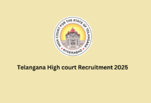 Telangana high court recruitment 2025